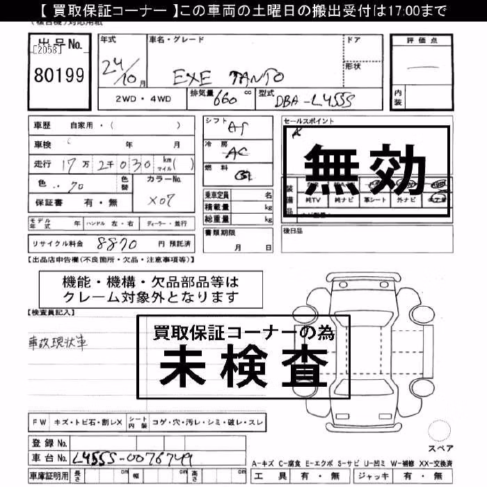DAIHATSU TANTO EXE