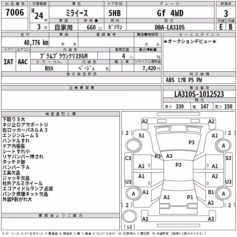 DAIHATSU MIRA E:S