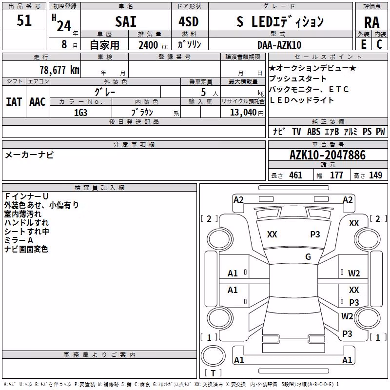 TOYOTA SAI