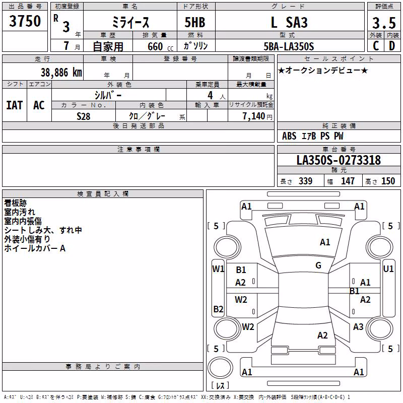 DAIHATSU MIRA E:S