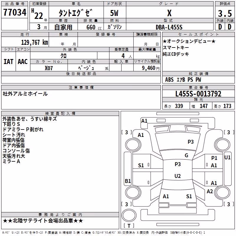 DAIHATSU TANTO EXE