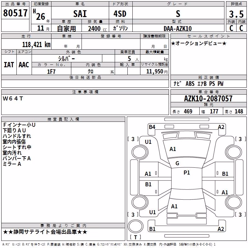 TOYOTA SAI