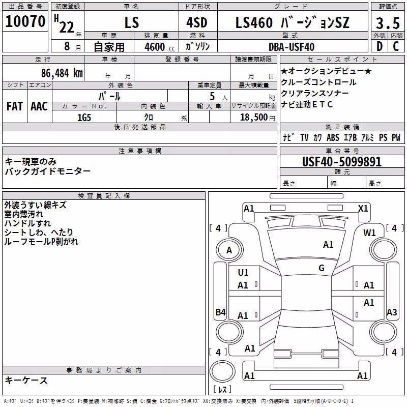 LEXUS LS460