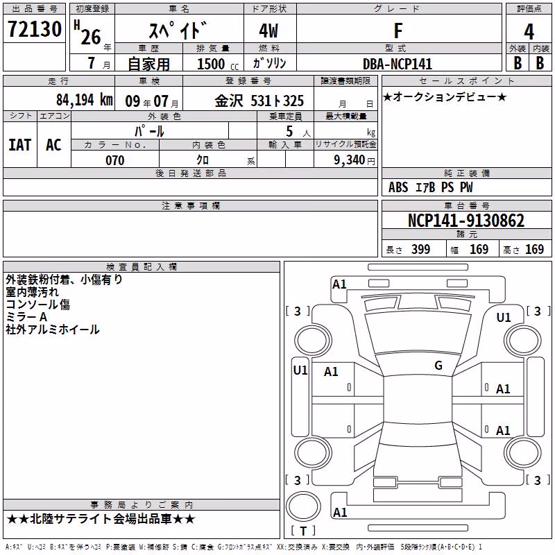 TOYOTA SPADE