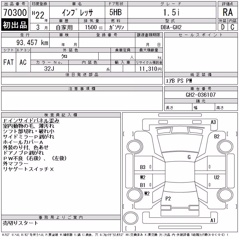 SUBARU IMPREZA