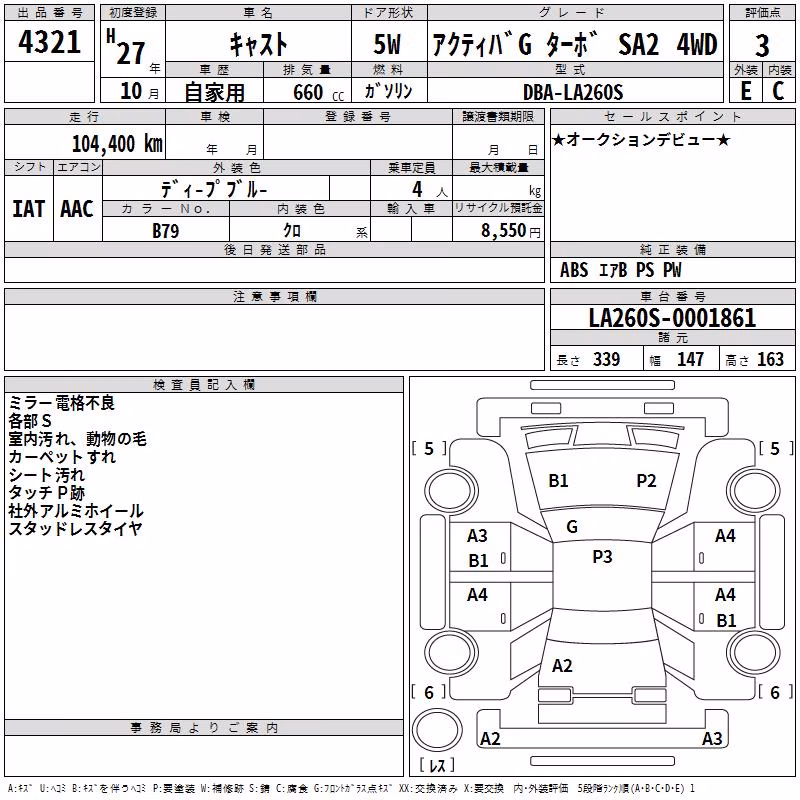 DAIHATSU CAST