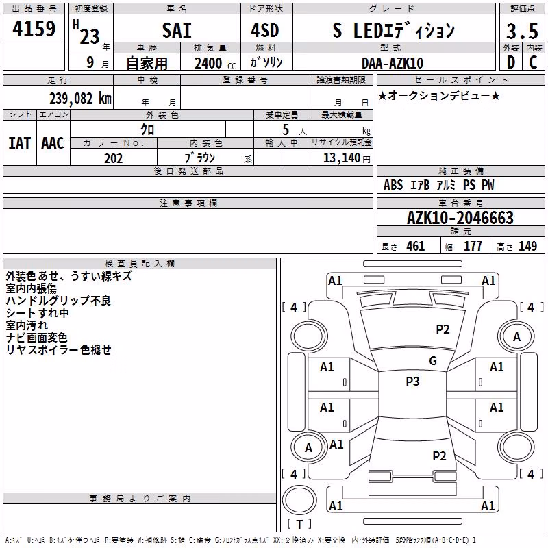 TOYOTA SAI