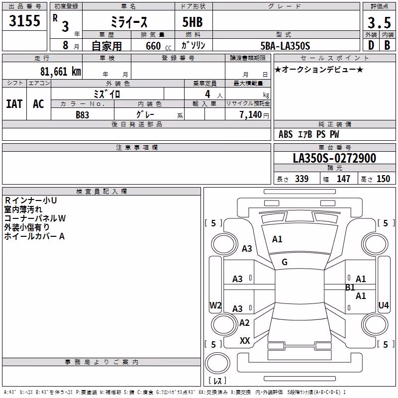DAIHATSU MIRA E:S