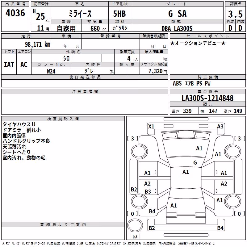 DAIHATSU MIRA E:S