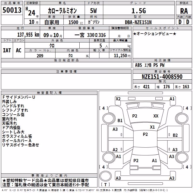 TOYOTA COROLLA RUMION