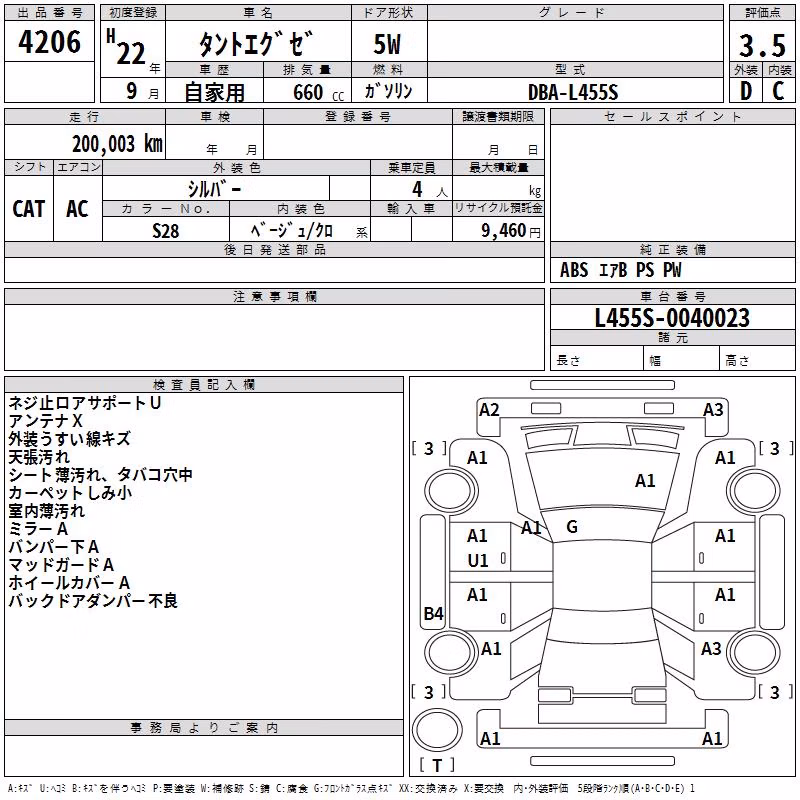 DAIHATSU TANTO EXE