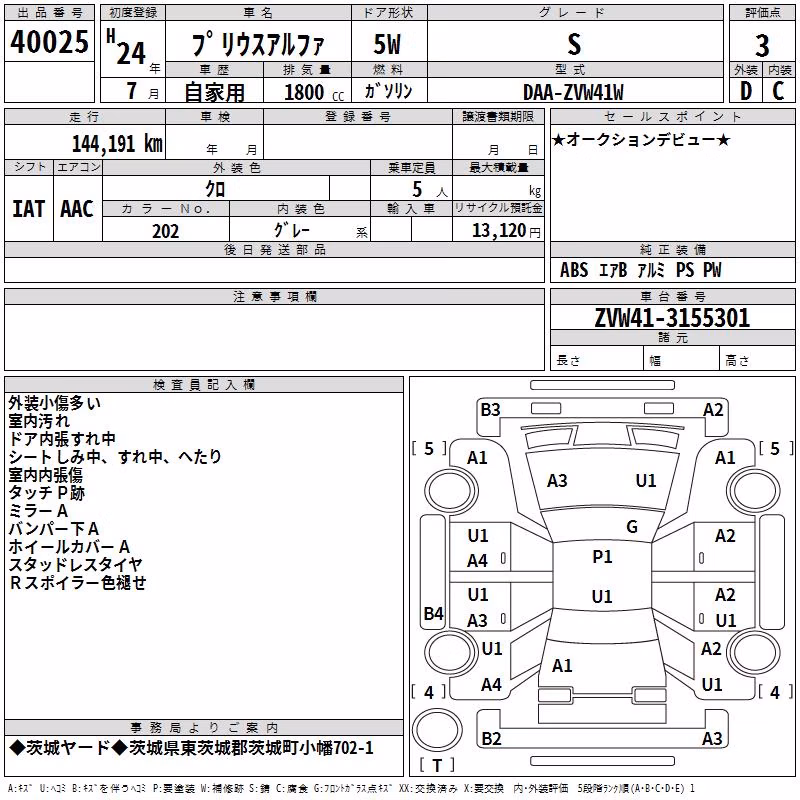 TOYOTA PRIUS ALPHA