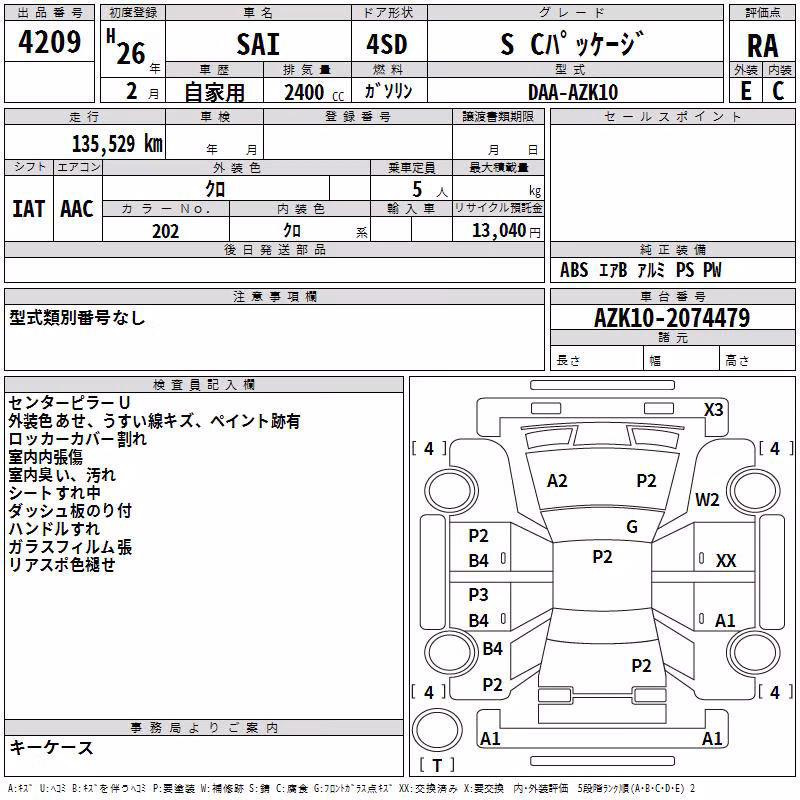 TOYOTA SAI