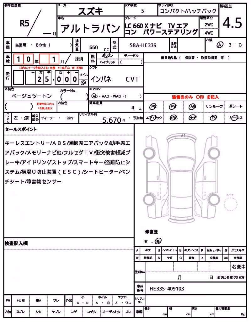 SUZUKI ALTO LAPIN