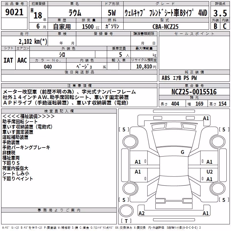 TOYOTA RAUM