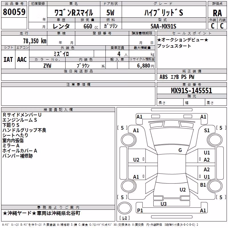 SUZUKI WAGON R SMILE