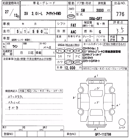 SUBARU XV