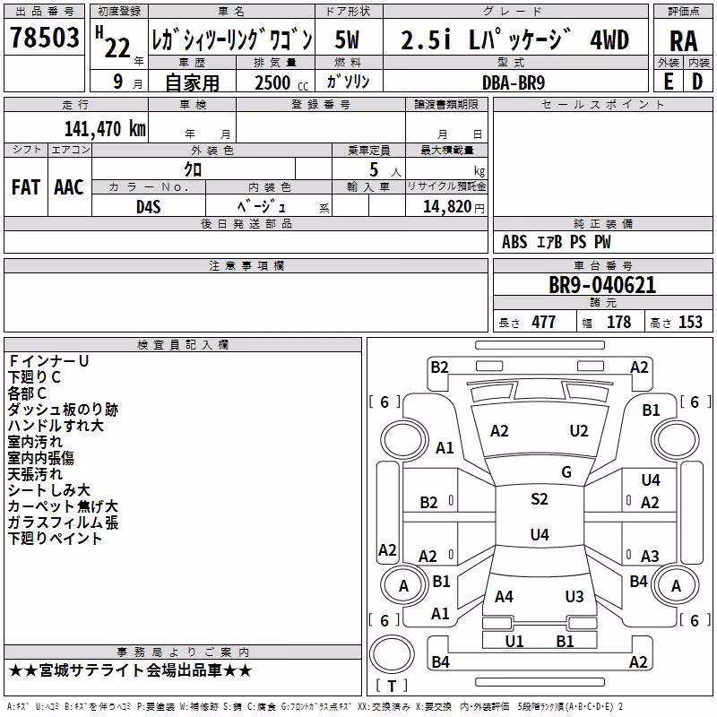 SUBARU LEGACY