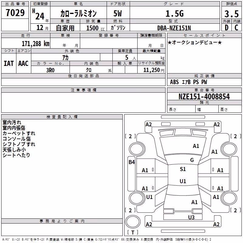 TOYOTA COROLLA RUMION