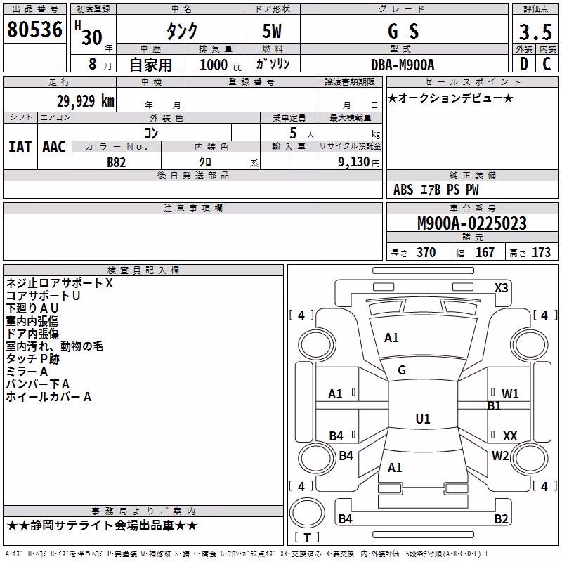 TOYOTA TANK