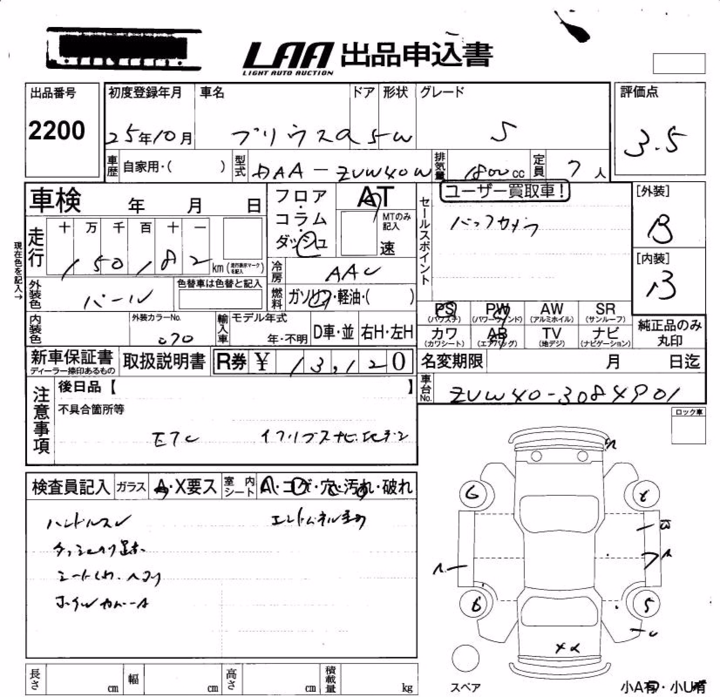 TOYOTA PRIUS ALPHA