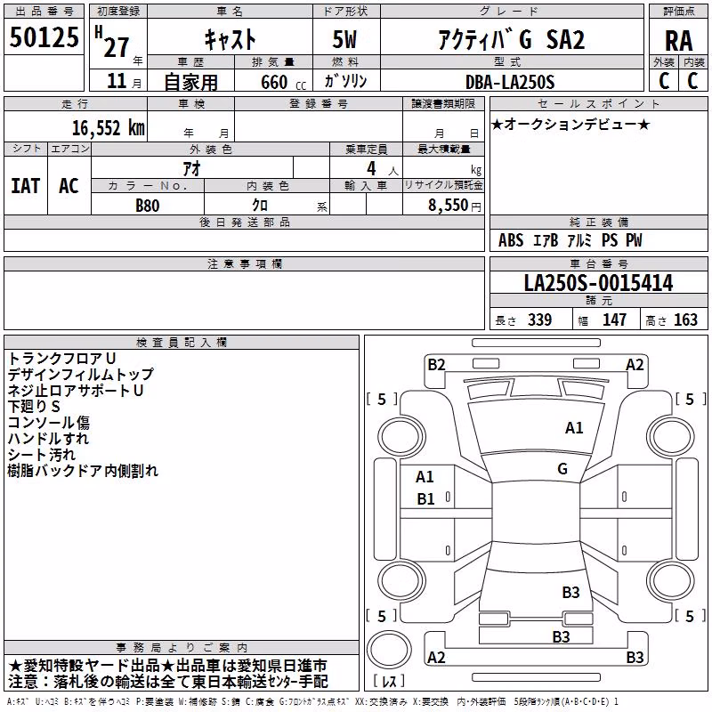 DAIHATSU CAST