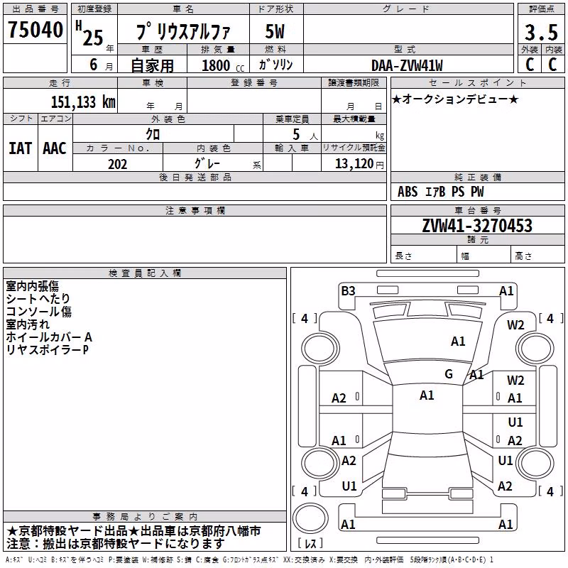 TOYOTA PRIUS ALPHA