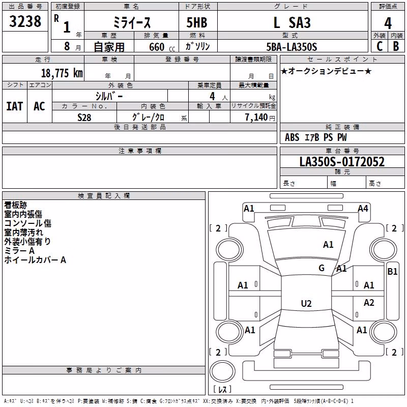 DAIHATSU MIRA E:S