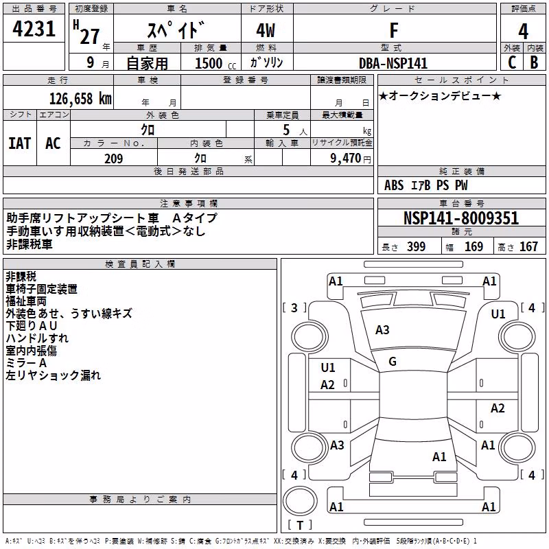 TOYOTA SPADE