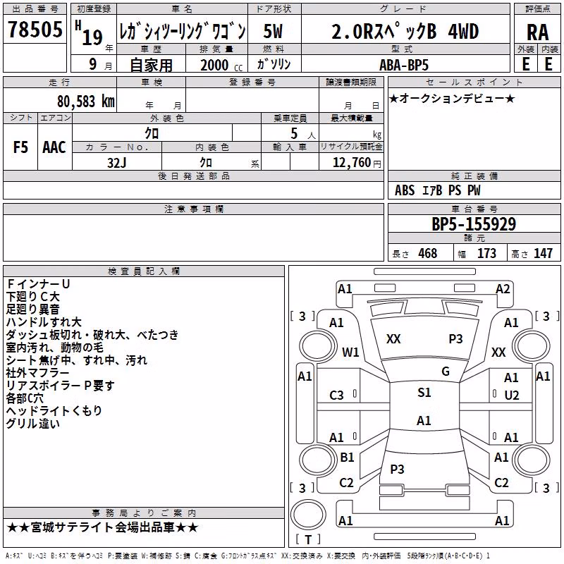 SUBARU LEGACY