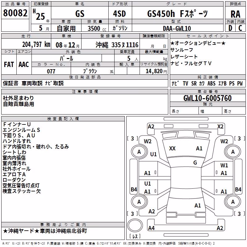 LEXUS GS450H