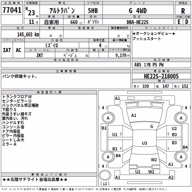 SUZUKI ALTO LAPIN