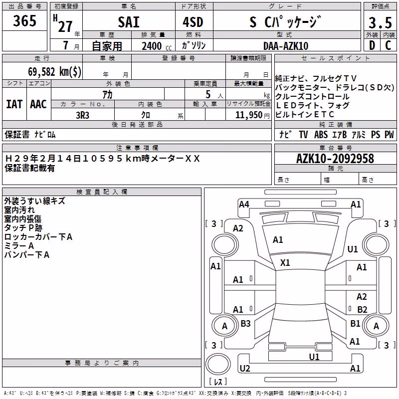 TOYOTA SAI