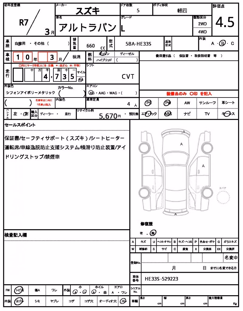 SUZUKI ALTO LAPIN