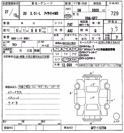 SUBARU XV