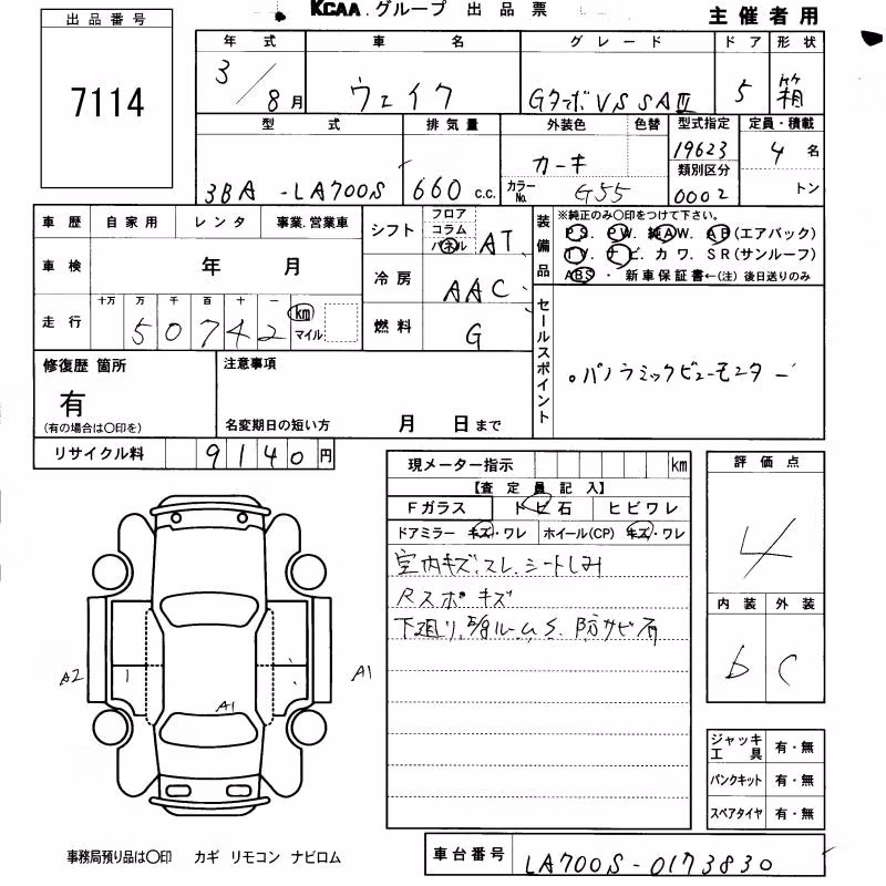 DAIHATSU WAKE