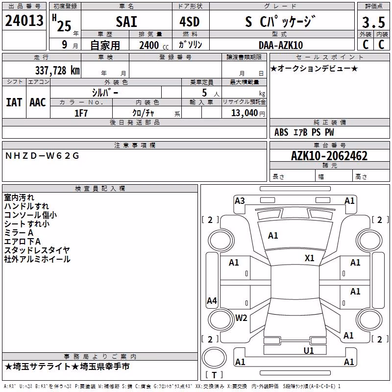TOYOTA SAI