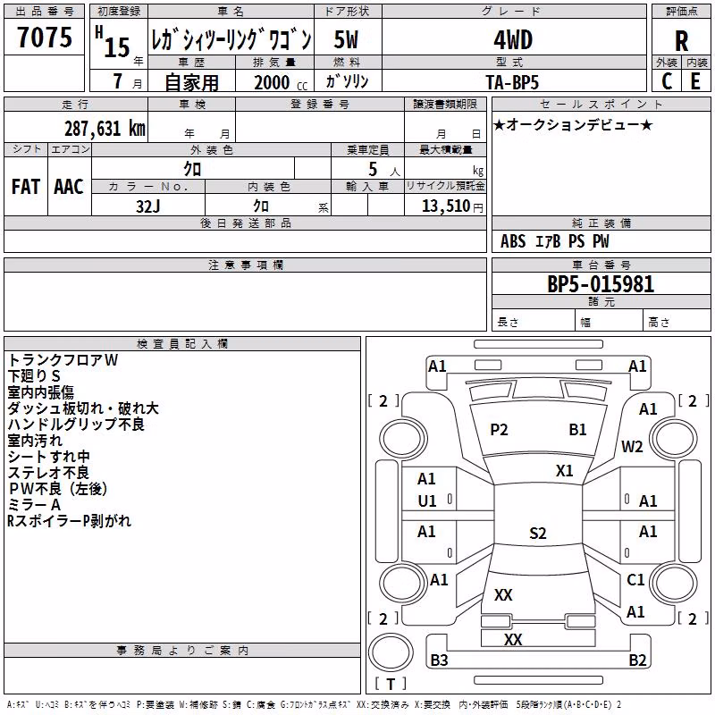 SUBARU LEGACY
