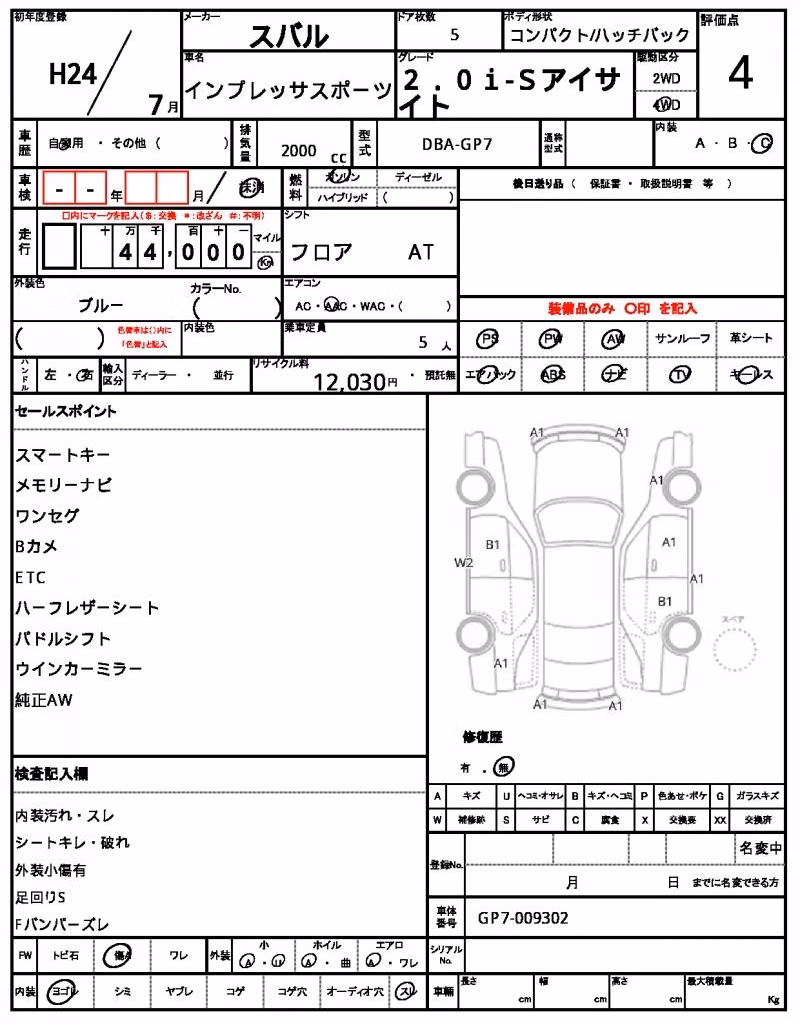 SUBARU XV