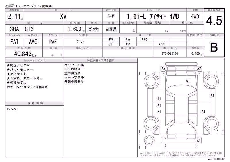 SUBARU XV