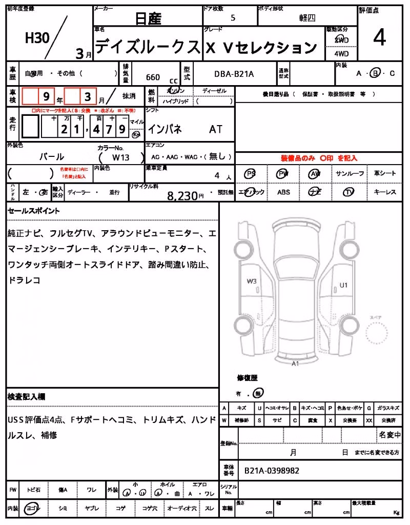 NISSAN DAYZ ROOX