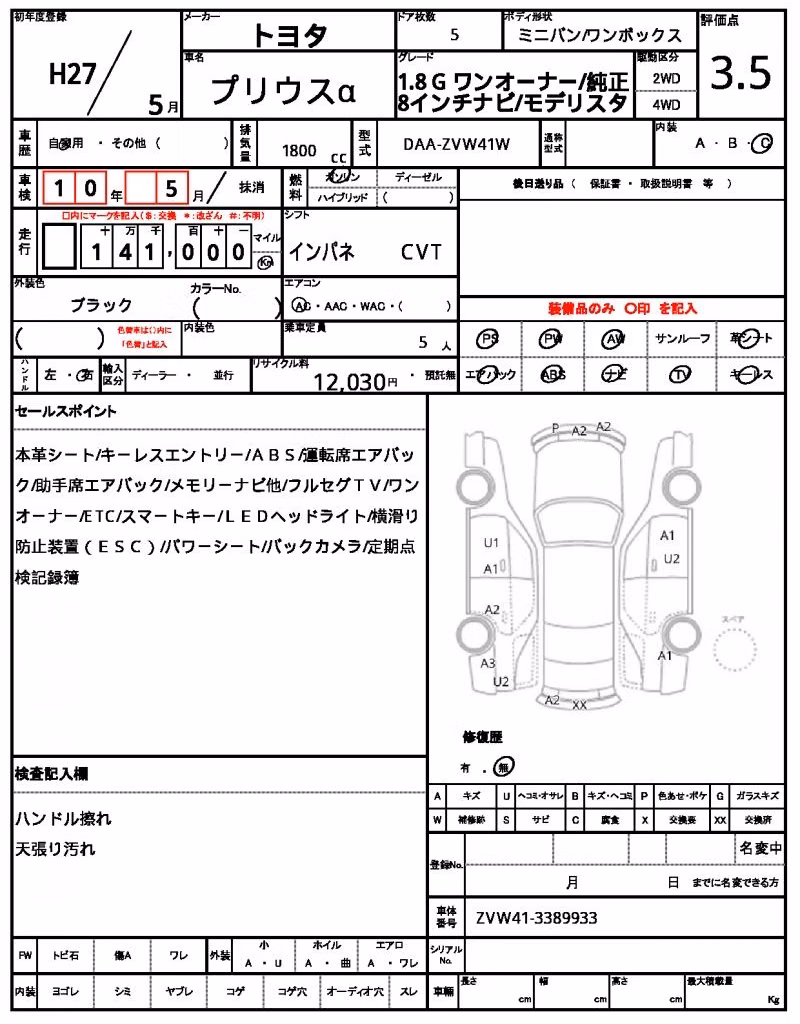 TOYOTA PRIUS ALPHA