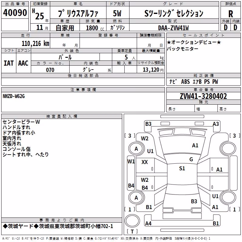 TOYOTA PRIUS ALPHA