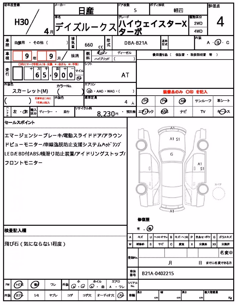 NISSAN DAYZ ROOX