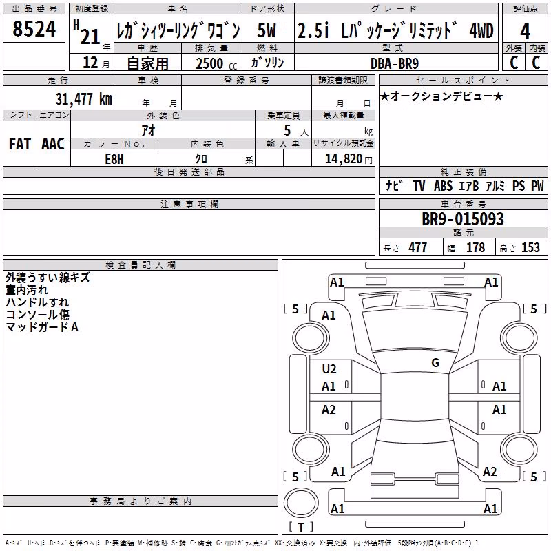 SUBARU LEGACY