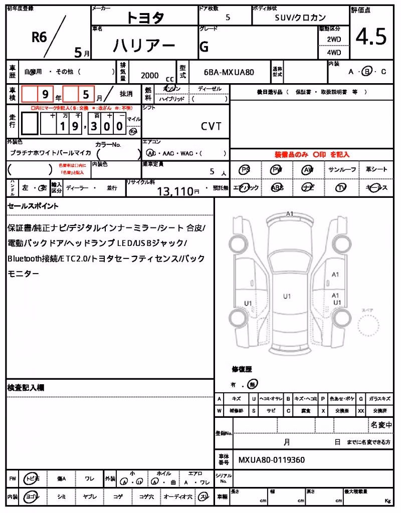 TOYOTA HARRIER
