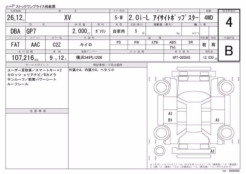 SUBARU XV