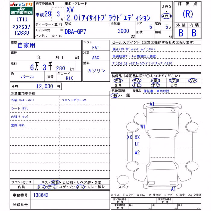 SUBARU XV