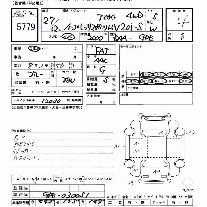 SUBARU XV