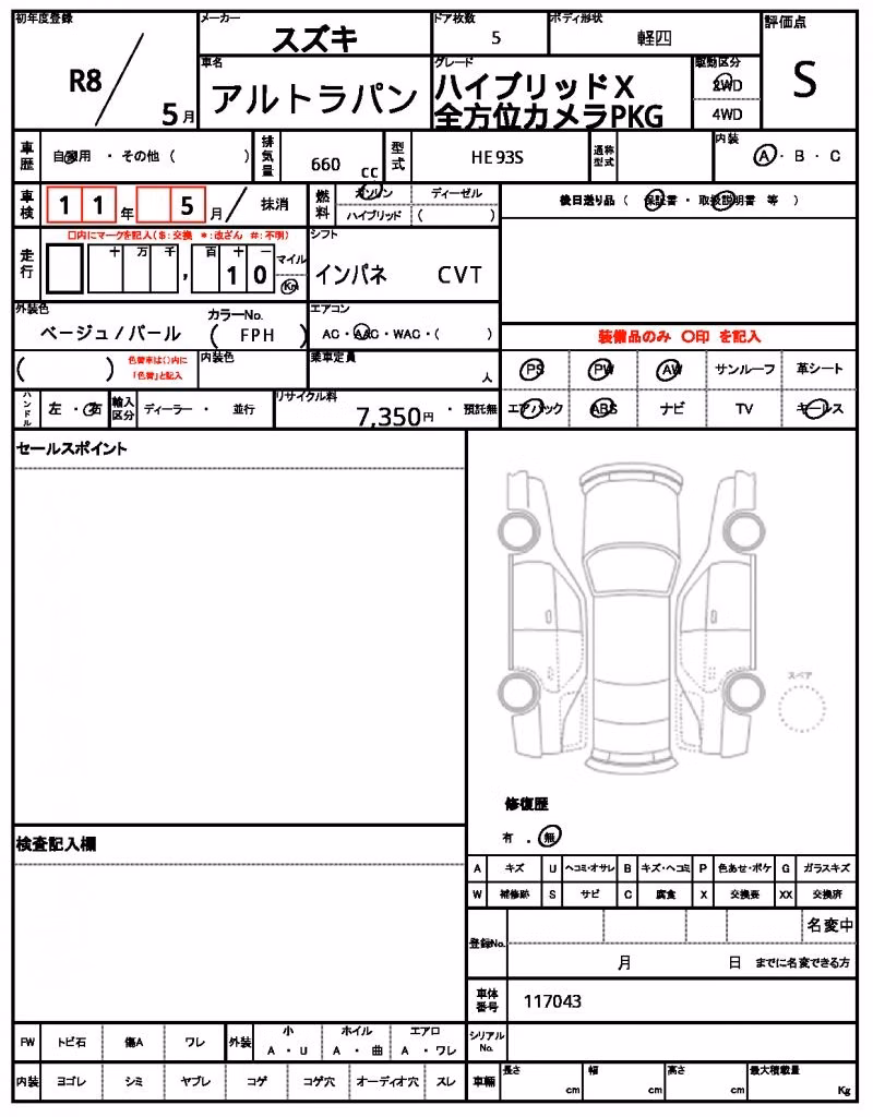 SUZUKI ALTO LAPIN